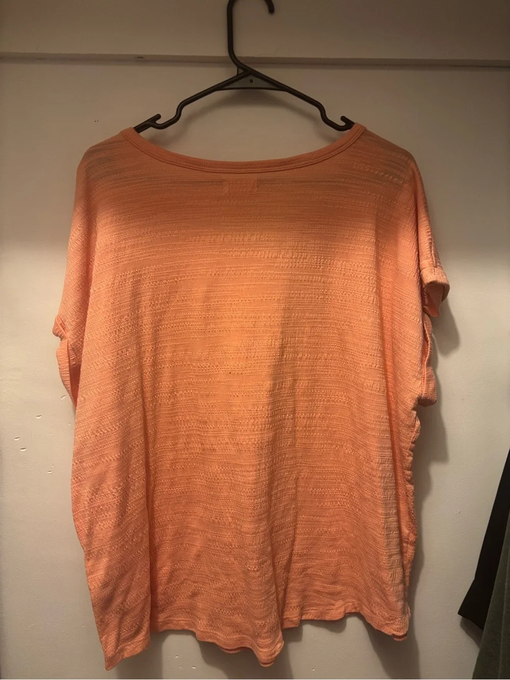 Maurices Peach Short-Sleeve Scoop Neck Tee